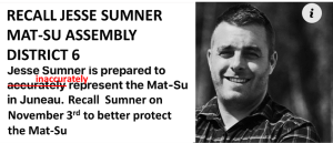 Recall Jesse Sumner Mat-Su Assembly District 6