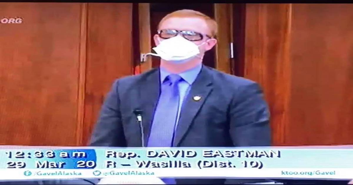 Rep. David Eastman. One of the only Legislator that wore a Mask back in March of this year in Juneau.